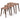 Hilson Walnut Nesting Table
